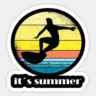 Surfing girl is the best windsurfing Sticker